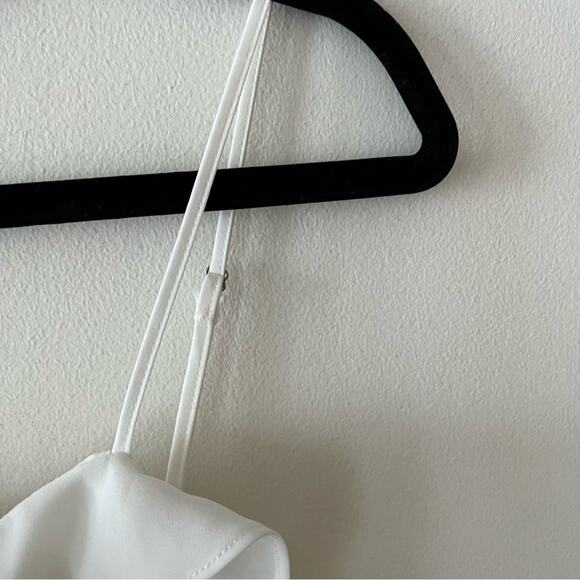 Parker Kristie Pearl White Ruffle Mini Dress - Picture 5 of 9